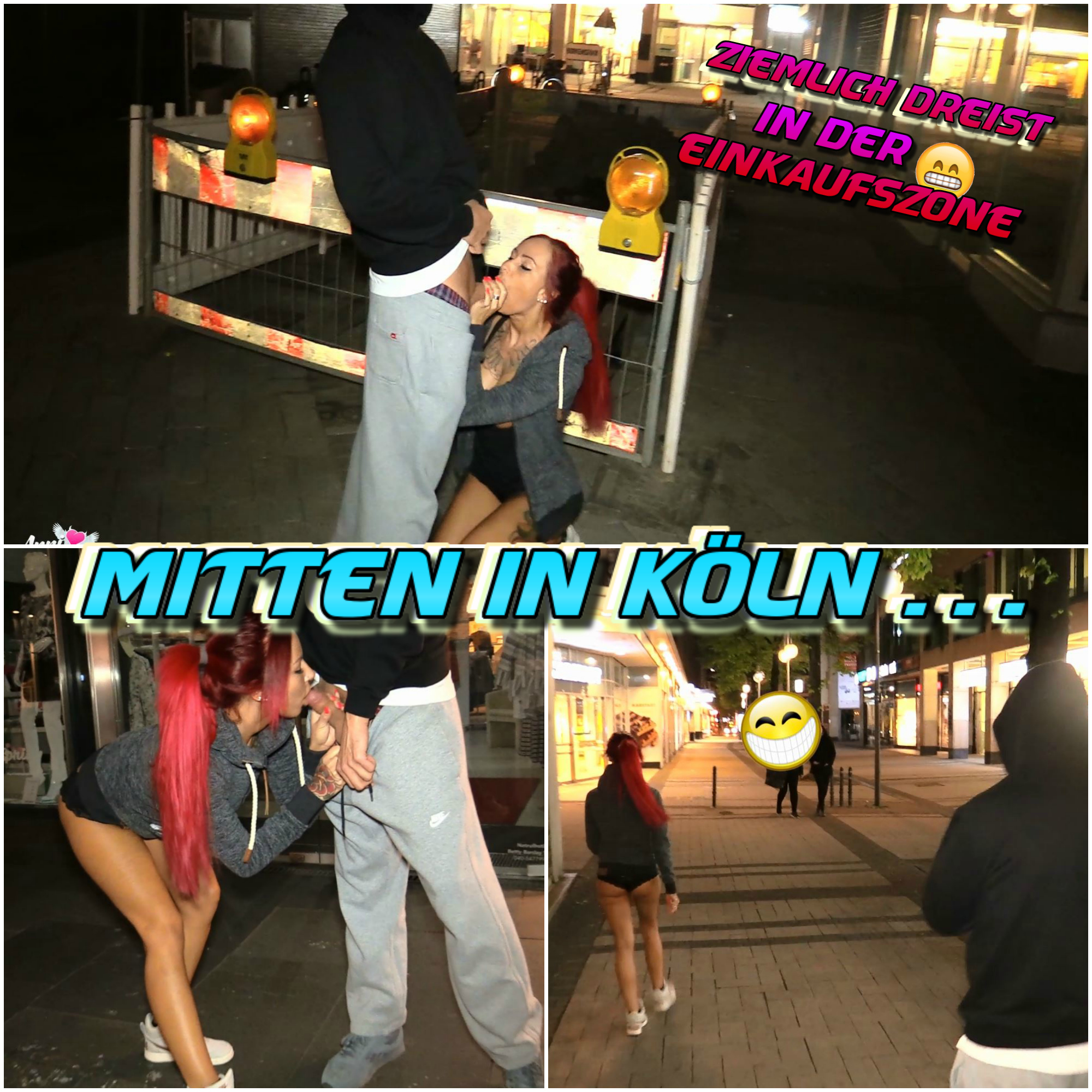 DREISTER geht´s nicht ! Mega-Schwanz mitten in Köln !